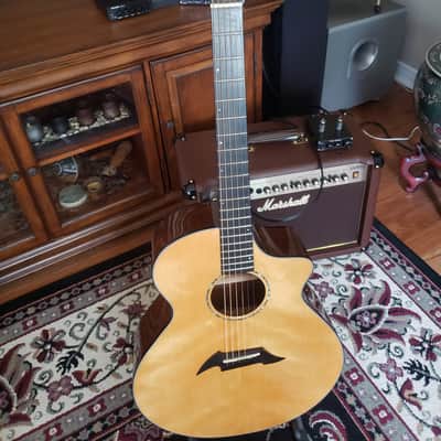 Breedlove Custom Shop Series SJ25 Custom [A/E] | Port Orford Cedar and Figured & Flamed Walnut | Signed Jayson Bowerman image 10