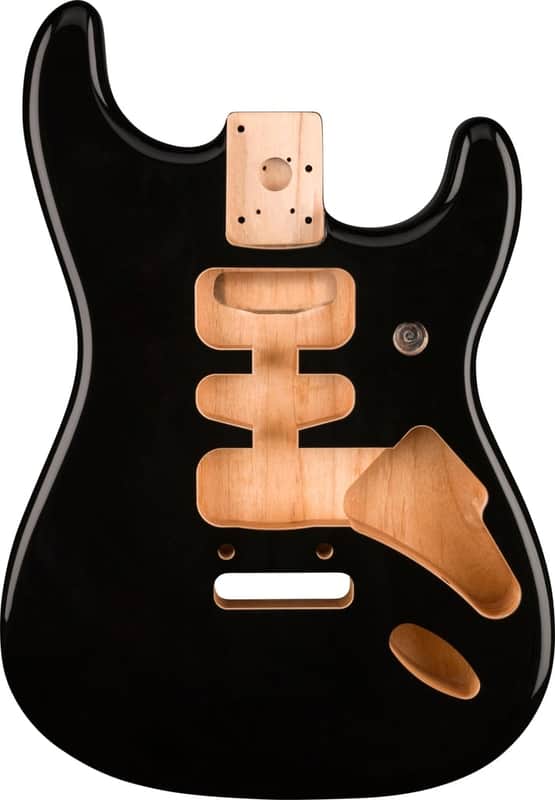 NEW Fender Deluxe Series Stratocaster Alder Body Black, In Stock Ships Fast ! image 1