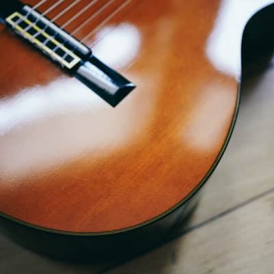 1970s Yamaha C-150 – Made in Japan | Vintage Amber Finish | Excellent Condition | Mature Classical Tone image 8