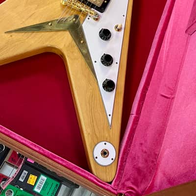 Gibson Custom 1958 Korina Flying V Reissue, VOS, Natural with Case 2023 image 3