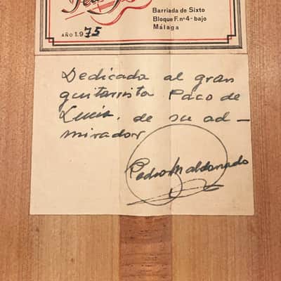 Pedro Maldonado 1975 "Paco de Lucia" – A Flamenco Guitar Built for Paco de Lucía – Extremely Rare & Collectible + Video image 17