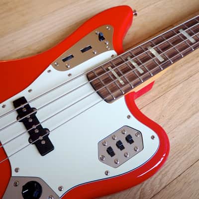 2008 Fender Jaguar Bass Hot Rod Red Active Jazz Bass Japan CIJ w/ Gigbag image 7