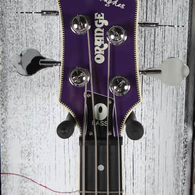 Orange Glenn Hughes Signature O Bass Electric Bass Guitar Purple with Gig Bag image 11