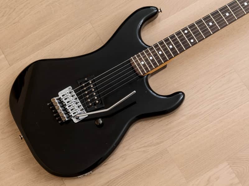 1987 Kramer Focus 1000 Vintage Superstrat Black w/ Floyd Rose