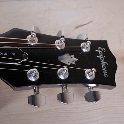 Epiphone PR-350B 1999 Ebony Acoustic Guitar w/ Bag image 4