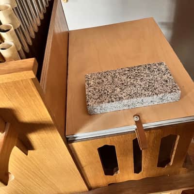 Medieval/Renaissance style Portative Organ two chromatic octaves. image 9