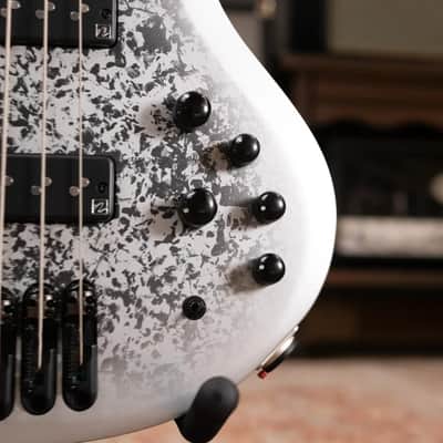 Ibanez BTB25TH5SLM 5-String Bass Guitar - Silver Blizzard Matte image 13