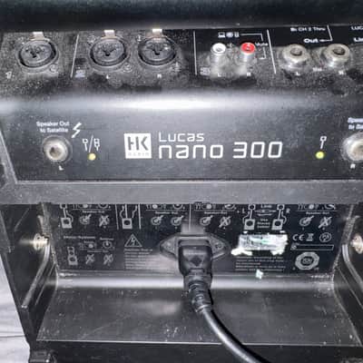 HK Audio Lucas Nano 300 Compact Stereo PA System with 3-Channel Mixer 2010s - Black image 20