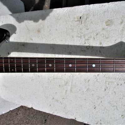 Rhythmline Bass Guitar, 1960's, Japan, Gold Foil Pickup,  Cherryburst image 11