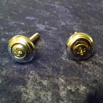 1990s Ibanez Strap Buttons chrome image 2