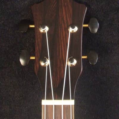 Handmade Left-handed Tenor Ukulele, Solid Acacia Pineapple, Turtle Soundhole Abalone inlay, Soft-bag, Bruce Wei UW17-2116 image 7