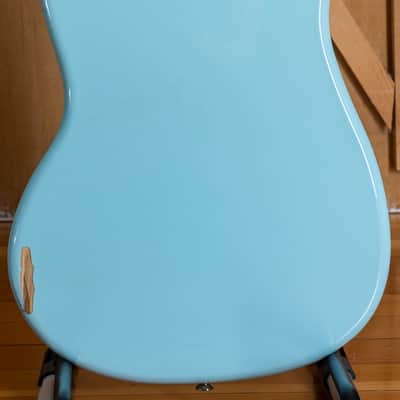 2006 Fender Japan Mustang 65 Vintage Reissue Daphne Blue Seymour Duncan humbucker offset guitar CIJ image 4