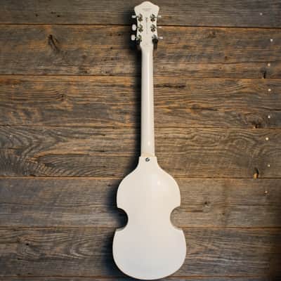 Hofner Ignition Violin Electric Guitar - Pearl White image 9