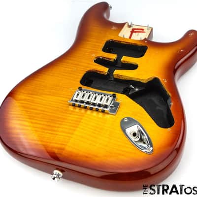 Fender Squier Standard Stratocaster BODY & HARDWARE Strat FMT Flame Top Amber image 2