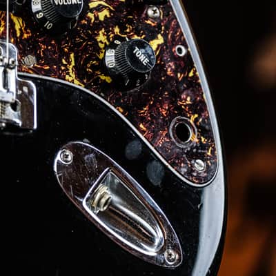 1990 Partscaster Stratocaster MIJ neck / American Standard body black image 7