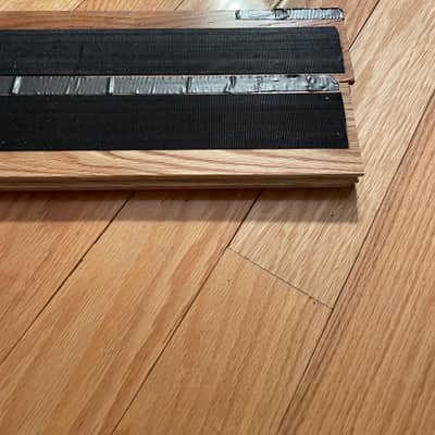 Pedalboard  Custom Made Pedalboard 2ft long.  Hardwood image 2