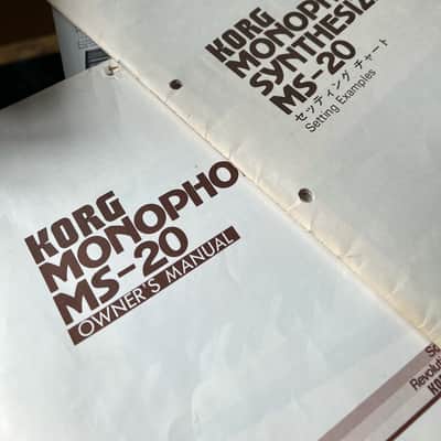 Original UK KORG MS-20 Vintage Monophonic Synthesiser - Boxed with Manuals! image 3