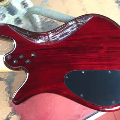 Spector Q5 Pro 5 String Bass guitar active preamp EMG quilt maple GORGEOUS quilt maple top image 10