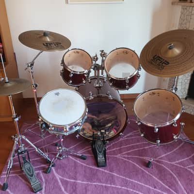 Complete drumkit Tamburo Formula + snare DrumSound + cymbals Ufip + accessories image 1