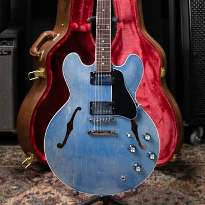 Gibson ES-335 Semi-Hollow Electric Guitar - Ocean Blue with Hardshell Case image 13