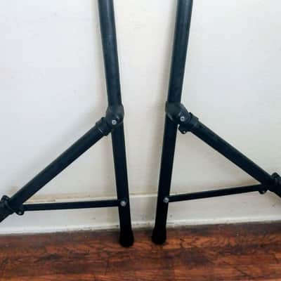 Roland Gibraltar Yamaha Drum Rack + All Metal Clamps-Heavy Steel Tubes 1990s - Black image 4