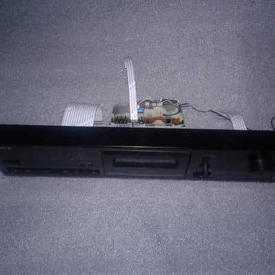 Sony TC-K215 2-motor deck's original assembled front panel & motors mechanism ALL parts from a working deck (selling as part due to a missing belt in mechanism) image 2