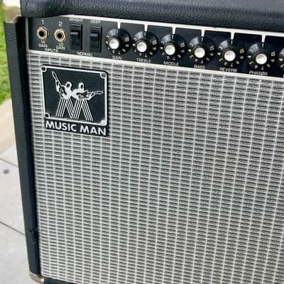 Music Man 112 RP One Hundred 100-Watt 1x12" Guitar Combo with Phaser 1980 - 1984 - Black with Black Badges image 3
