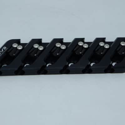 Bass bridge 6 strings for fanned scale multiscale Dingwall Retrofit by Nova Guitar Parts image 2