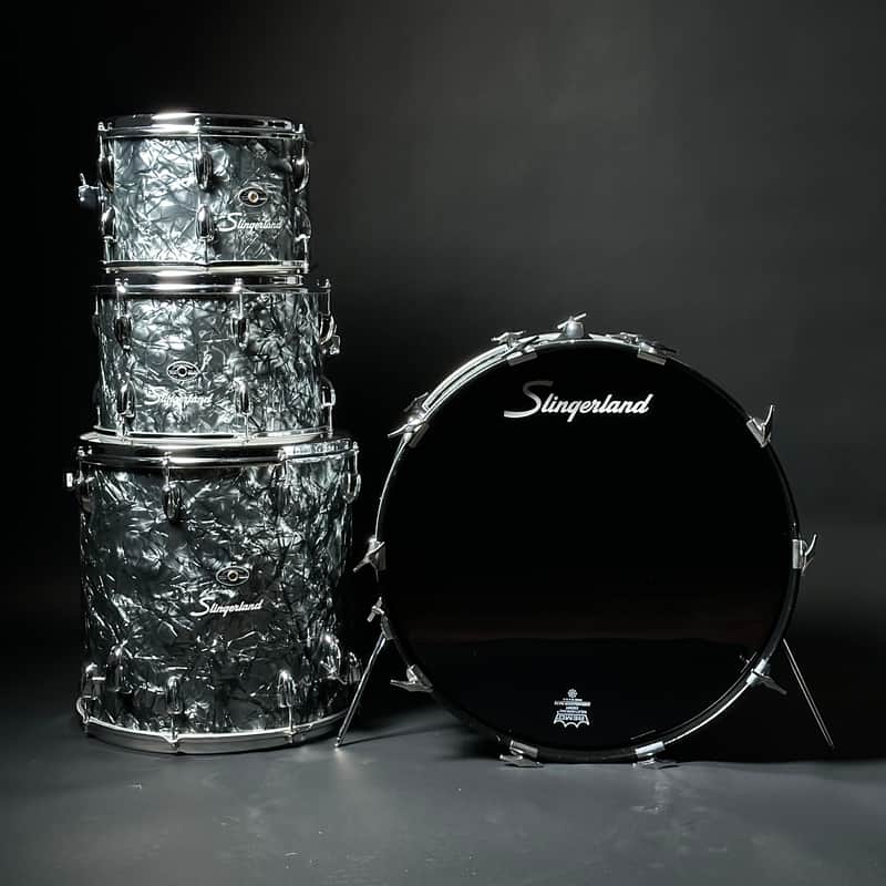 Slingerland Black Diamond Pearl (1970s) Vintage Drum Set image 1