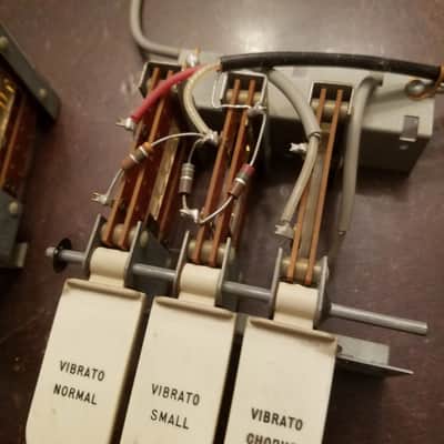 Hammond L-100 Series organ vibrato reverb, brilliance silent switches 1964-1965 image 2