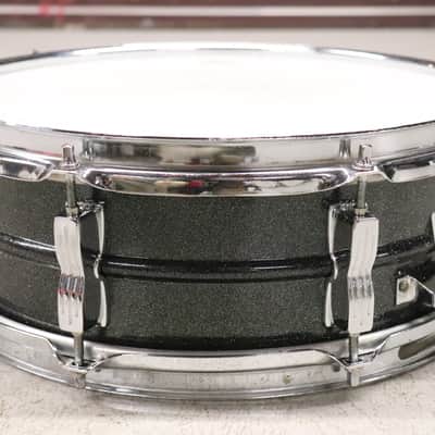 Ludwig LM404 Acrolite 5x14" Snare Drum Black Galaxy Vintage 1980's #2 image 6