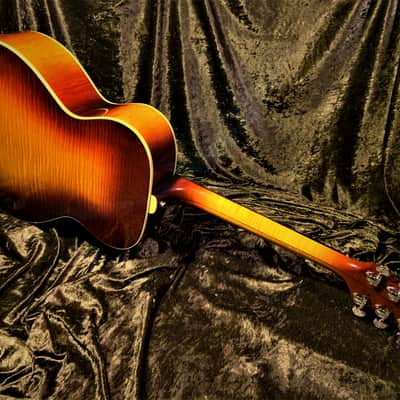 1988 Guild Acoustic Guild GF30sbx Vintage Gruhn/Walker Sunburst Flame Maple Archback Acoustic image 3