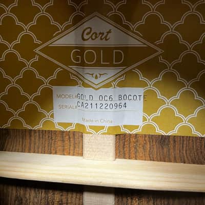 Cort Gold Series OC6 BOCOTE Acoustic Guitar - Natural image 4