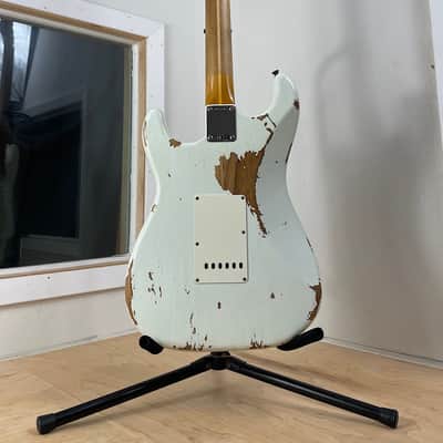 Immagine 2022 Fender Custom Shop 50's Relic Stratocaster ~ Olympic White - 12