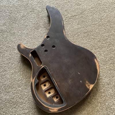 DIY Project 4 String Bass Body in Brown image 4