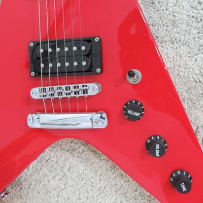 Jay Turser Mini V Dual PU Electric Guitar Cherry Red Student 3/4 Size Perfect 4 Metal Head Te image 3