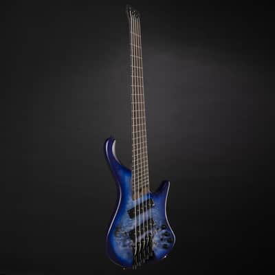 Ibanez Bass Workshop EHB1505MS-PLF Pacific Blue Burst Flat - 5-String Electric Bass Bild 9
