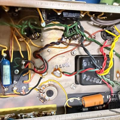 1964 Fender Deluxe Amp AB763 Blackface Combo Amp: All Original | Oxford Speaker | Near Mint! image 8