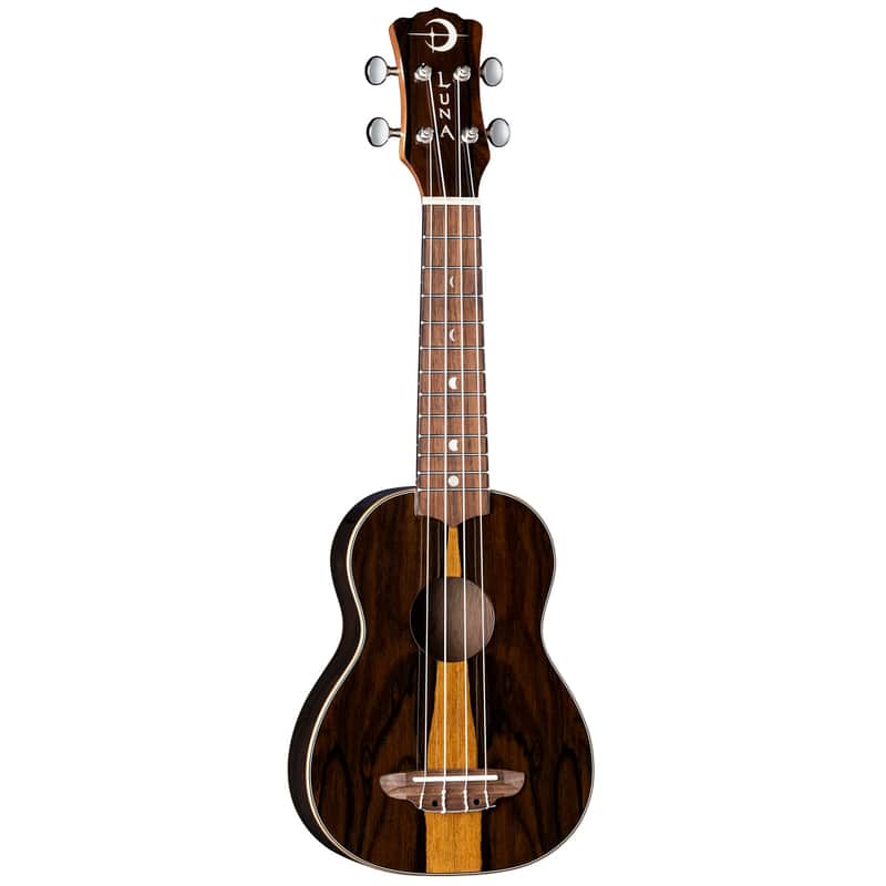 Luna Uke Ziricote Soprano Ukulele NEW w/ Gig Bag, UKE ZIRI S image 1