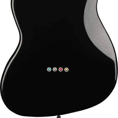 Squier Paranormal Rascal Bass Guitar HH Short-Scale 4-String Bass Guitar, Laurel Fingerboard, Metallic Black image 3