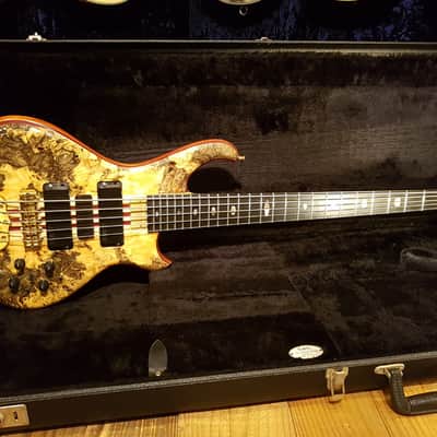 2006 Alembic MJLB 5 Signature Standard Bass Buckeye Burl 5 String image 12