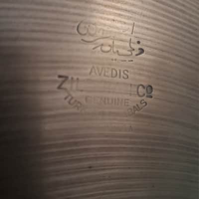Zildjian A Avedis Transition Stamp Hi Hat Crash Cymbal 1350g 40s 50s image 1