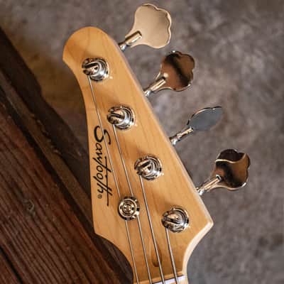 Sawtooth EP Series Electric Bass Guitar, Surf Green w/ Pearl Pickguard image 16