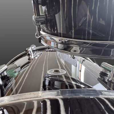 Sonor ProLite Ebony White Stripes Drumset 2012-2025 - Ebony White Stripes image 4