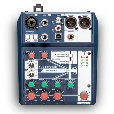 Soundcraft Notepad-5 Small Format Analog Mixer with USB image 1