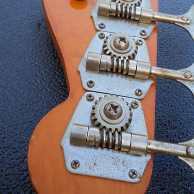 Rare Lefty! 1965 Fender Jazz Bass Neck With Tuners, Matching White Head Stock! 100% Original image 8