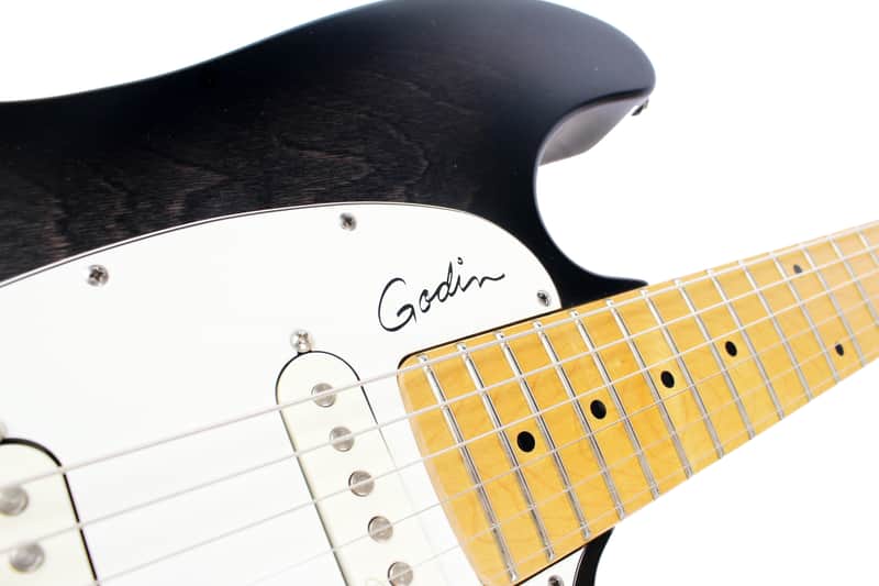 Godin Session SG MN Electric Guitar in Blackburst | Reverb