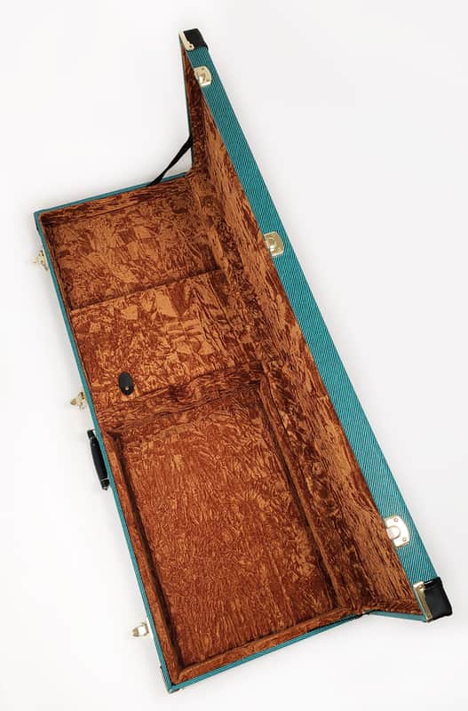 Douglas BGC-250 3/4 Blue Tweed Case for Fender Mustang, Bronco, Sire U2, Musicman Sterling Stingray Short Scale Basses image 1