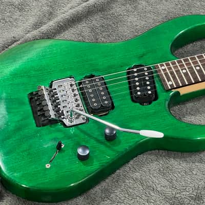 Hamer Slammer Diablo 90s - Transparent Green Dimarzio Super Distortion image 2
