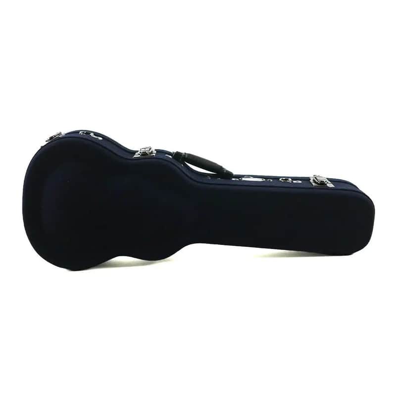 Vosta Navy Blue Archtop Wood Tenor Ukulele Hardshell Case image 1